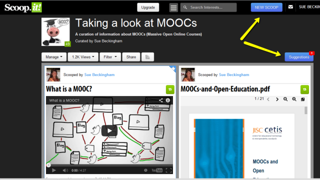 Scoop.it on MOOCs